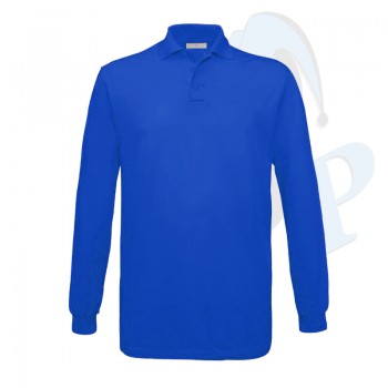 Polo Neck Sax Blue Sweatshirt