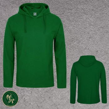 Kapüşonlu Yeşil Sweatshirt