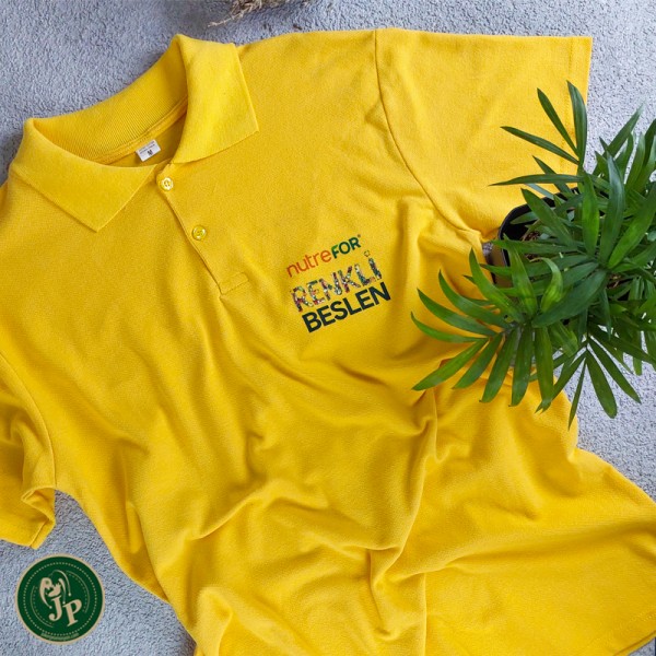 Polo Neck Yellow T-shirt